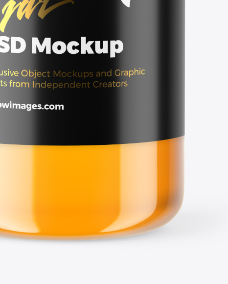 Honey Bottle Mockup PSD #1