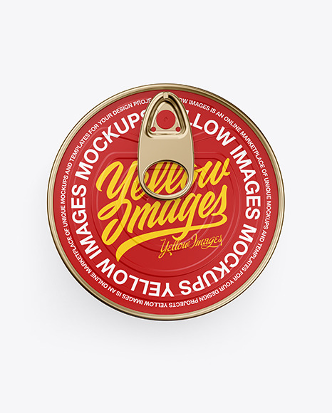 Tin Can Mockup PSD #2