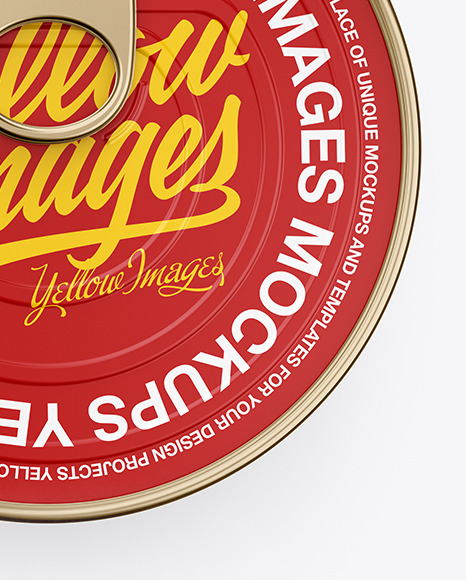 Tin Can Mockup PSD #6