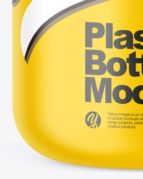 Matte Plastic Bottle Mockup PSD #1