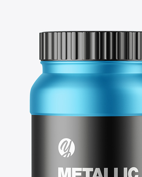 Matte Metallic Jar Mockup PSD #2