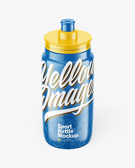 Glossy Sport Bottle Mockup