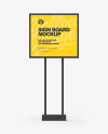 Advertising Sign Board Mockup