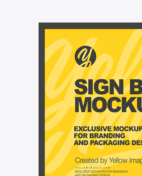 Advertising Sign Board Mockup