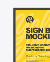 Advertising Sign Board Mockup