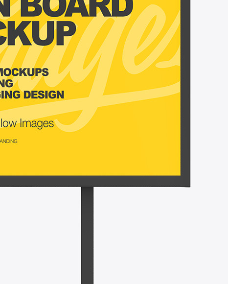 Advertising Sign Board Mockup