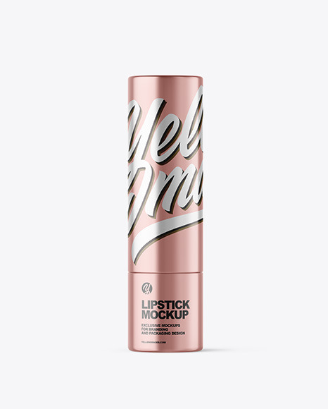 Metallic Lipstick Tube Mockup