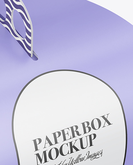 Paper Box w  Handle Mockup PSD #3