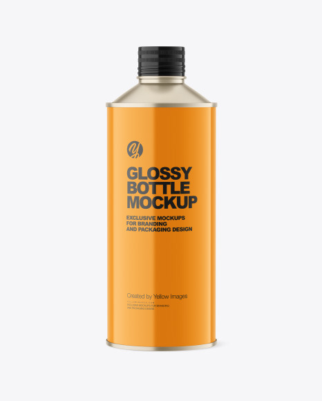 Glossy Bottle Mockup