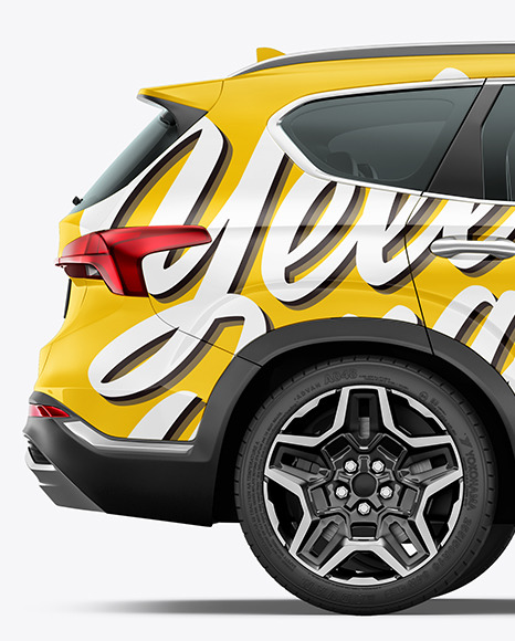 Compact SUV Mockup   Side View PSD #1