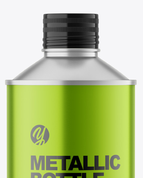 Metallic Bottle Mockup PSD #2