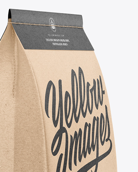 Kraft Paper Food Bag Mockup PSD #2