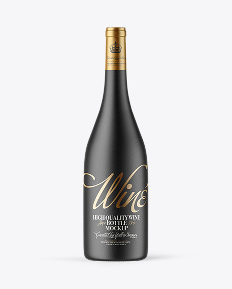 Ceramic Wine Bottle Mockup