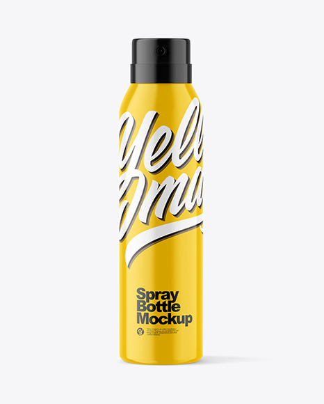 Glossy Spray Bottle Mockup