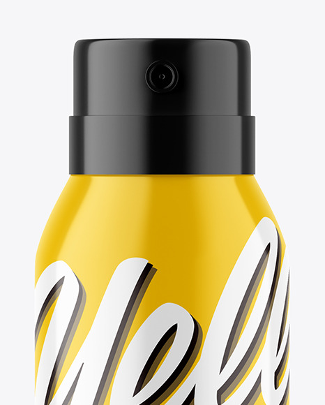 Glossy Spray Bottle Mockup PSD #2