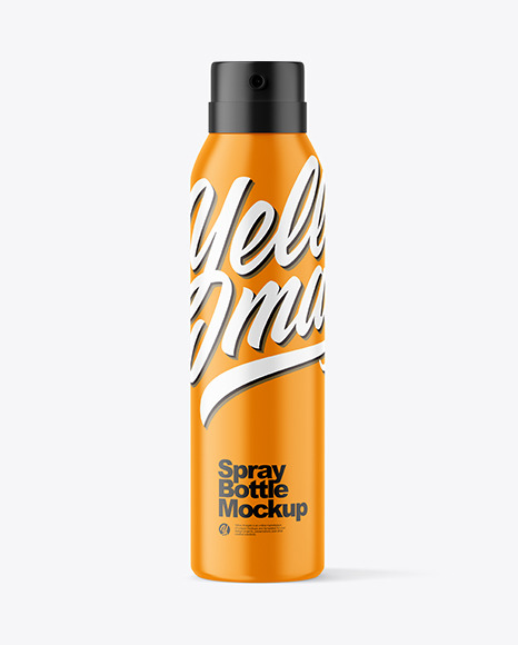 Matte Spray Bottle Mockup