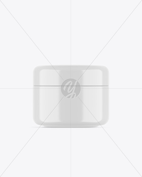 Glossy Cosmetic Jar Mockup PSD #3