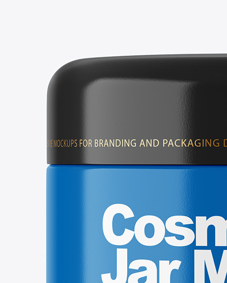 Glossy Cosmetic Jar Mockup PSD #1
