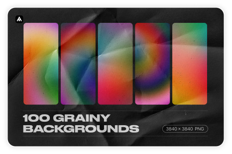 Grainy backgrounds - 100 retro gradients pack