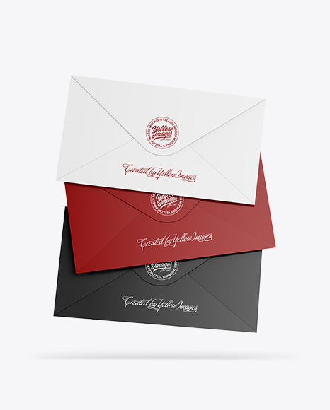 Three Envelopes Mockup