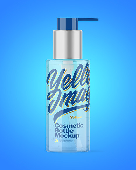 Clear Cosmetic Bottle Mockup PSD #2