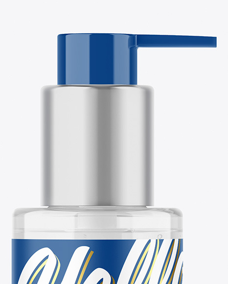 Clear Cosmetic Bottle Mockup PSD #1