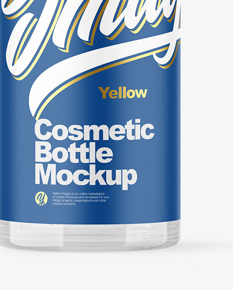 Clear Cosmetic Bottle Mockup PSD #6