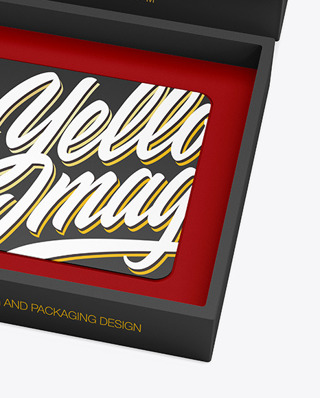 Gift Card in a Box Mockup PSD #6