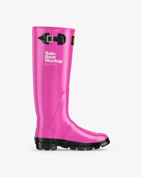 Matte Rain Boot Mockup