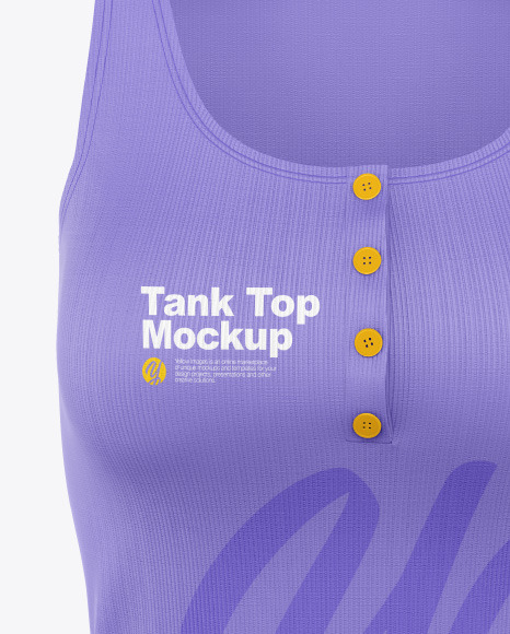 Women s Tank Top Mockup   Front View PSD #2