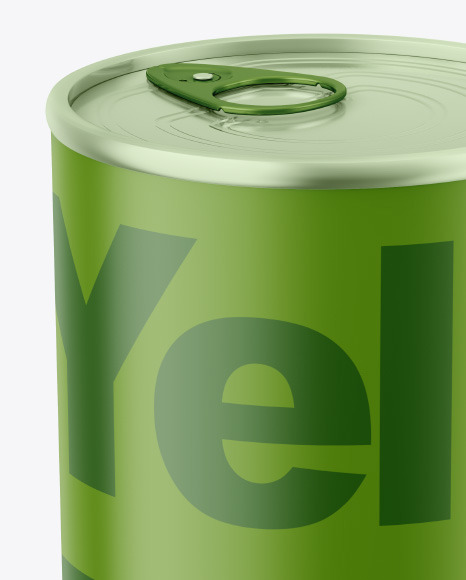 Matte Tin Can Mockup PSD #2