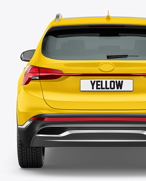 Compact SUV Mockup - Back View