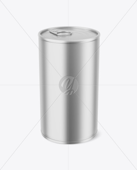 Metallic Tin Can Mockup PSD #3