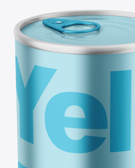 Metallic Tin Can Mockup PSD #2