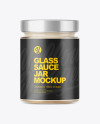 Glass Sauce Jar Mockup