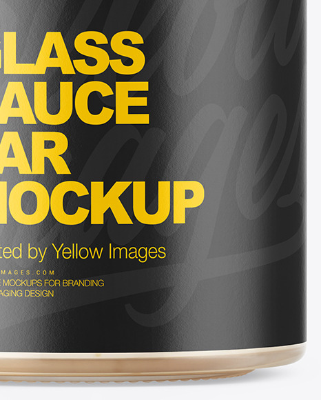 Glass Sauce Jar Mockup