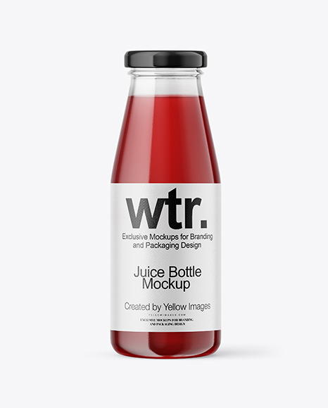 Berry Juice Bottle Mockup PSD #2