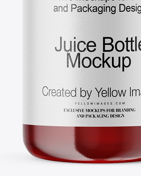 Berry Juice Bottle Mockup PSD #6