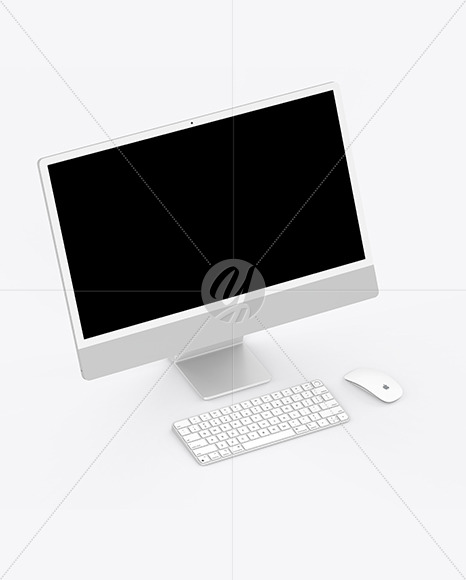 iMac 24” Mockup PSD #3
