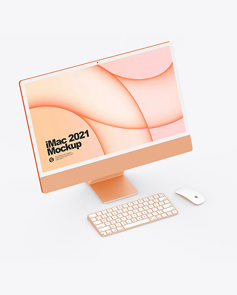 iMac 24” Mockup PSD #7