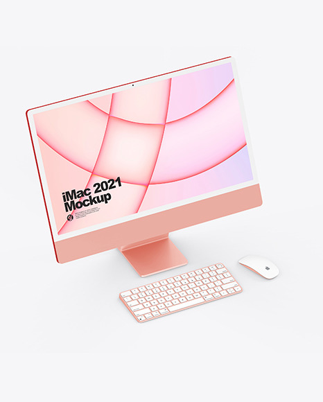 iMac 24” Mockup PSD #5