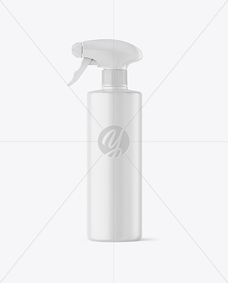 Matte Spray Bottle Mockup PSD #3