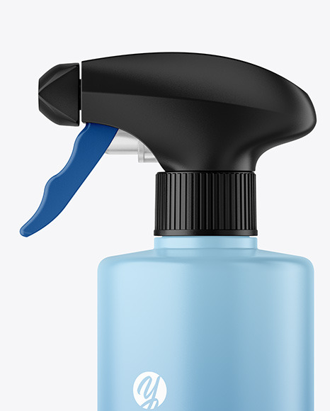 Matte Spray Bottle Mockup PSD #1