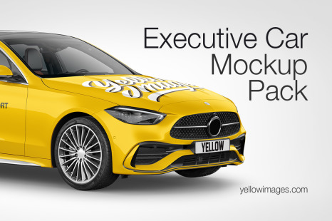 Compact Executive Car Mockup Pack