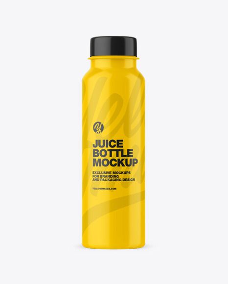 Glossy Juice Bottle Mockup