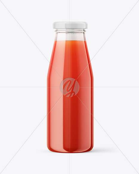 Tomato Juice Bottle Mockup PSD #3