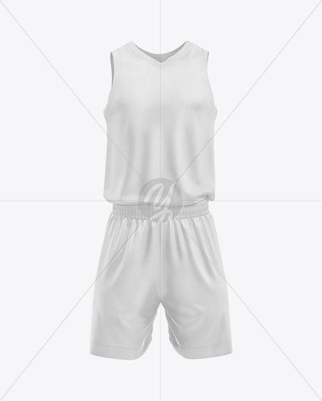 Basketball Kit Mockup   Front View PSD #1