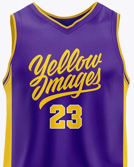 Basketball Kit Mockup   Front View PSD #3