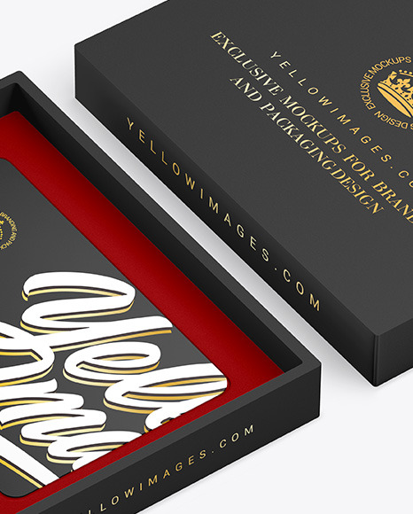 Gift Card in a Box Mockup PSD #6