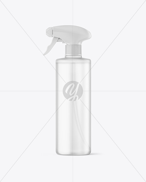 Frosted Spray Bottle Mockup PSD #3